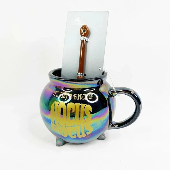 Hocus Pocus Iridescent Cauldron Mug and Spoon Set Disney - Picture 2 of 3